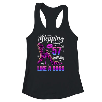 57 And Fabulous High Heels Stepping Into My 57th Birthday Shirt & Tank Top | teecentury