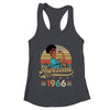 57 Year Old Awesome Since 1966 57th Birthday Black Women Shirt & Tank Top | teecentury