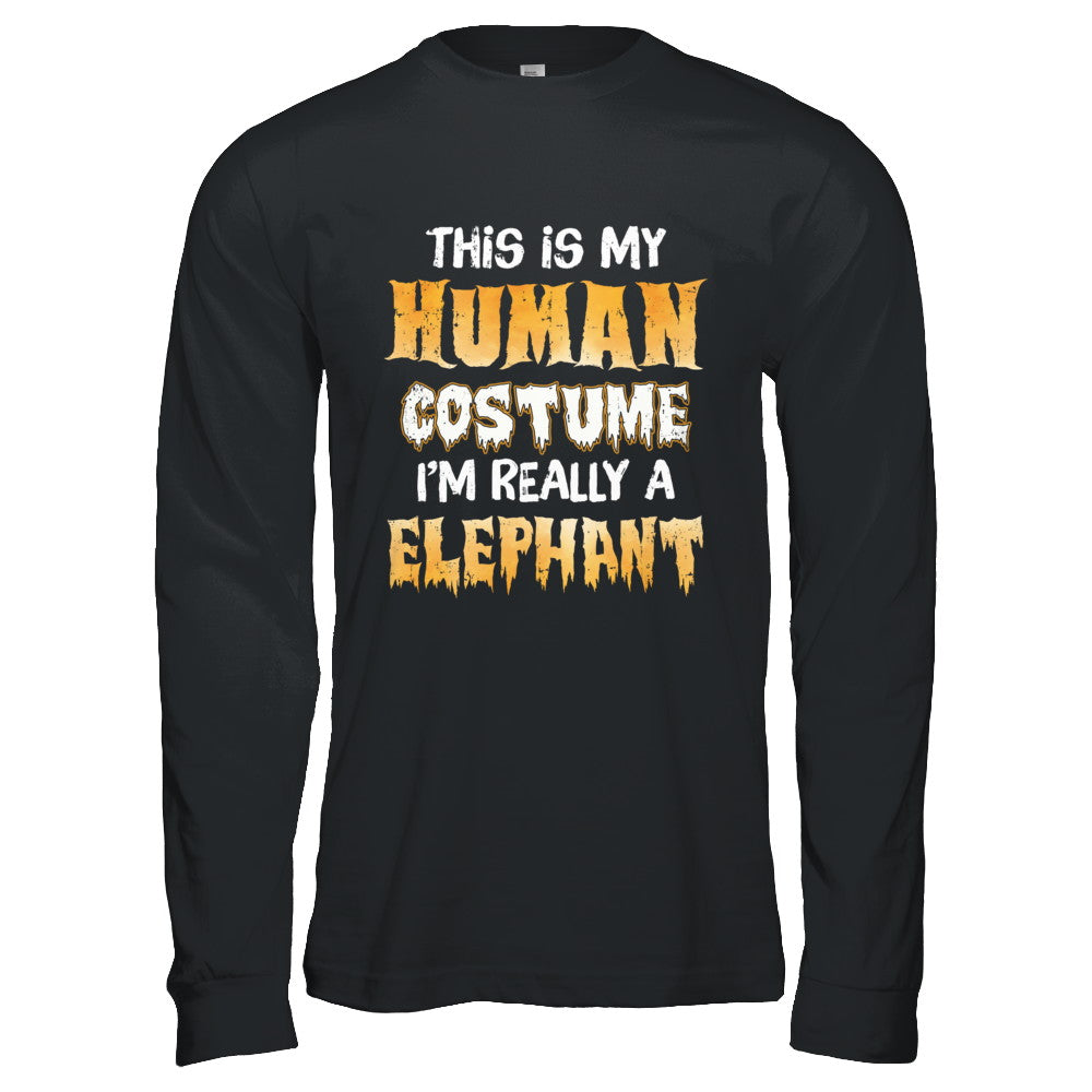 This Is My Human Costume Elephant Halloween T-Shirt & Hoodie | Teecentury.com