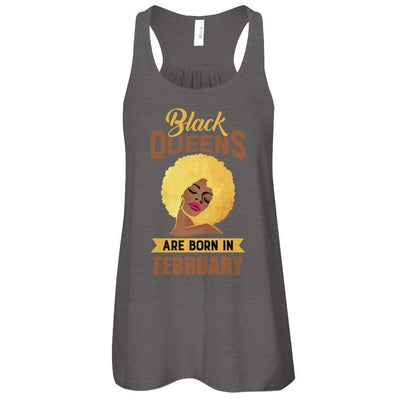Black Queens Are Born In February Birthday Gift T-Shirt & Tank Top | Teecentury.com