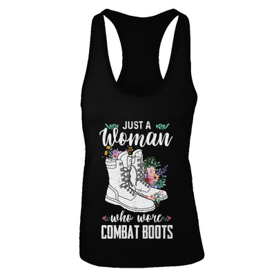 Just A Woman Who Wore Combat Boots Veteran T-Shirt & Tank Top | Teecentury.com