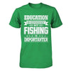 Education Is Important But Fishing Is Importanter T-Shirt & Hoodie | Teecentury.com