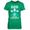 God Will Give Me Strength Teal Ovarian Cancer Gift T-Shirt & Hoodie | Teecentury.com