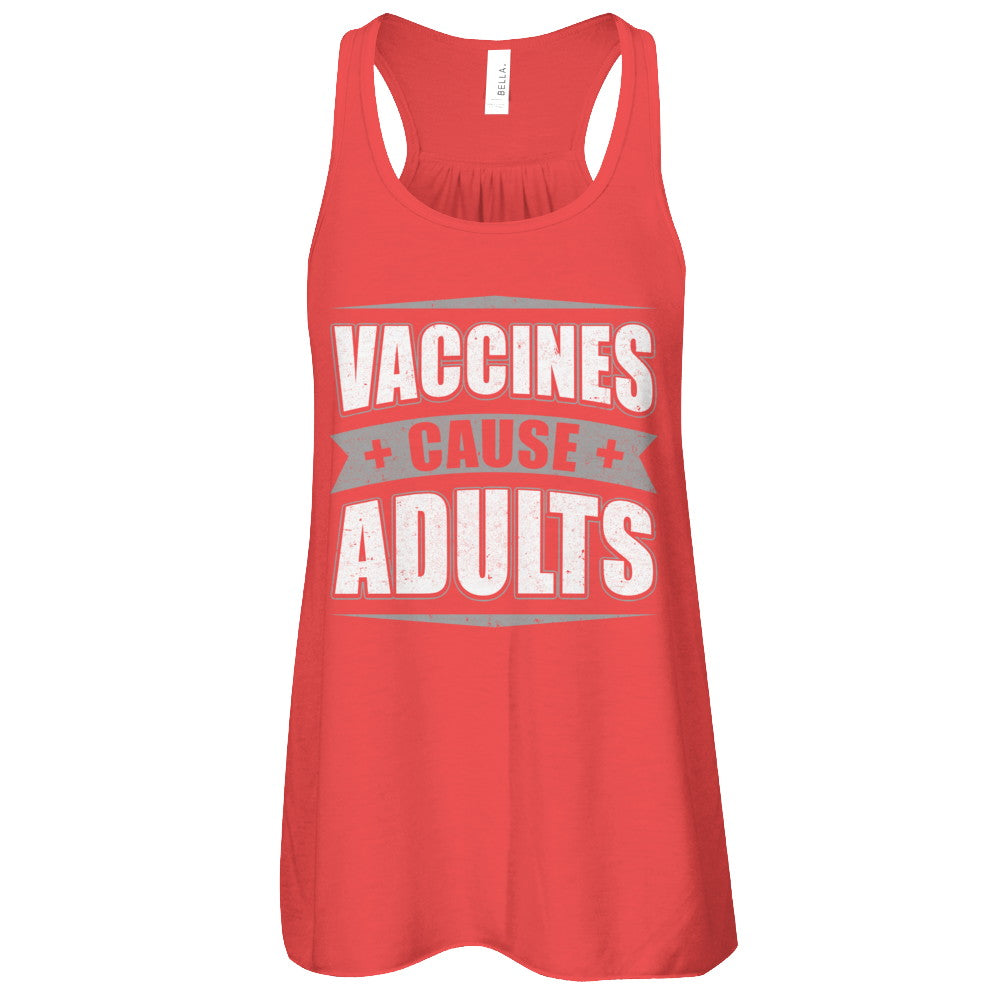 Distressed Vaccines Cause Adults T-Shirt & Tank Top | Teecentury.com
