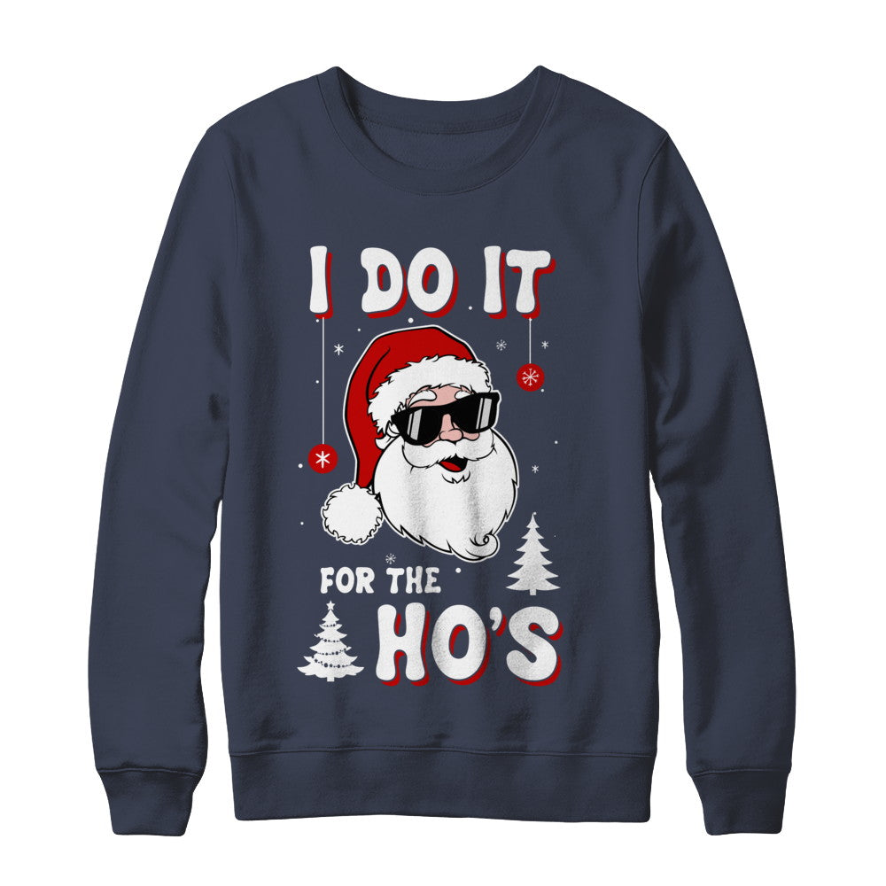Funny Christmas Santa Ho Gift Cute Xmas Santa Naughty T-Shirt & Sweatshirt | Teecentury.com