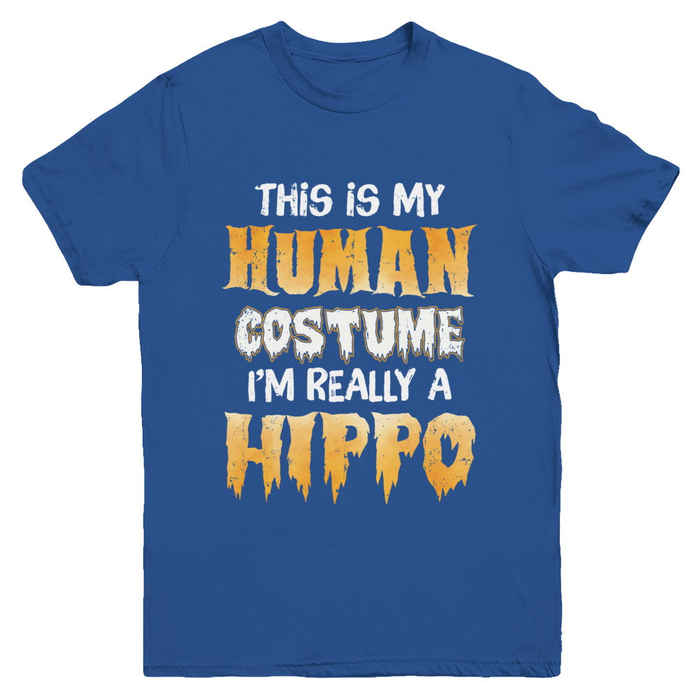 This Is My Human Costume Hippo Halloween Youth Youth Shirt | Teecentury.com