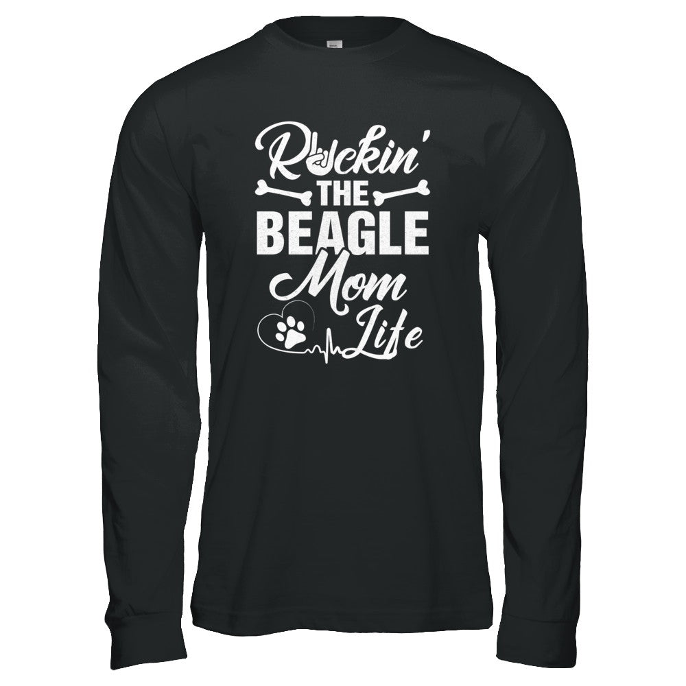 Rockin The Beagle Mom Life T-Shirt & Tank Top | Teecentury.com