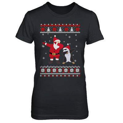 Dabbing Santa Penguin Dab Dance Ugly Christmas Sweater T-Shirt & Sweatshirt | Teecentury.com