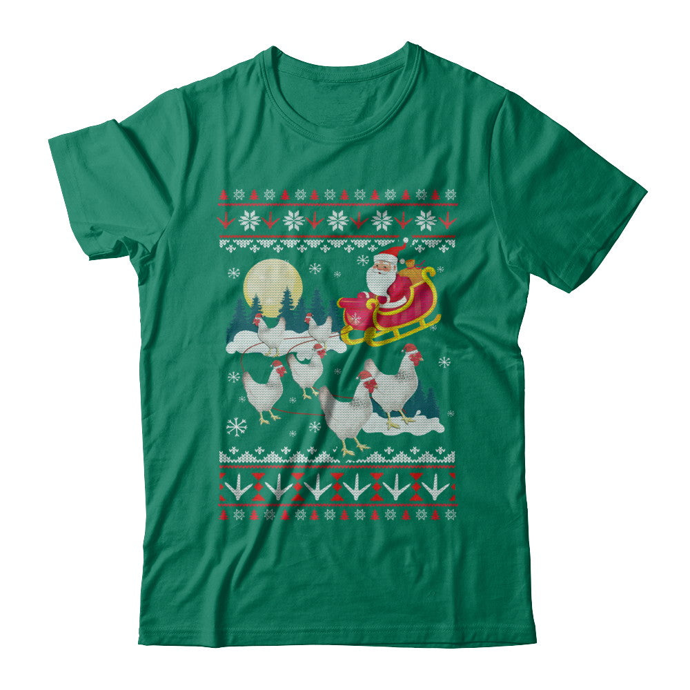 Funny Chicken Ugly Christmas Sweater Gifts T-Shirt & Sweatshirt | Teecentury.com