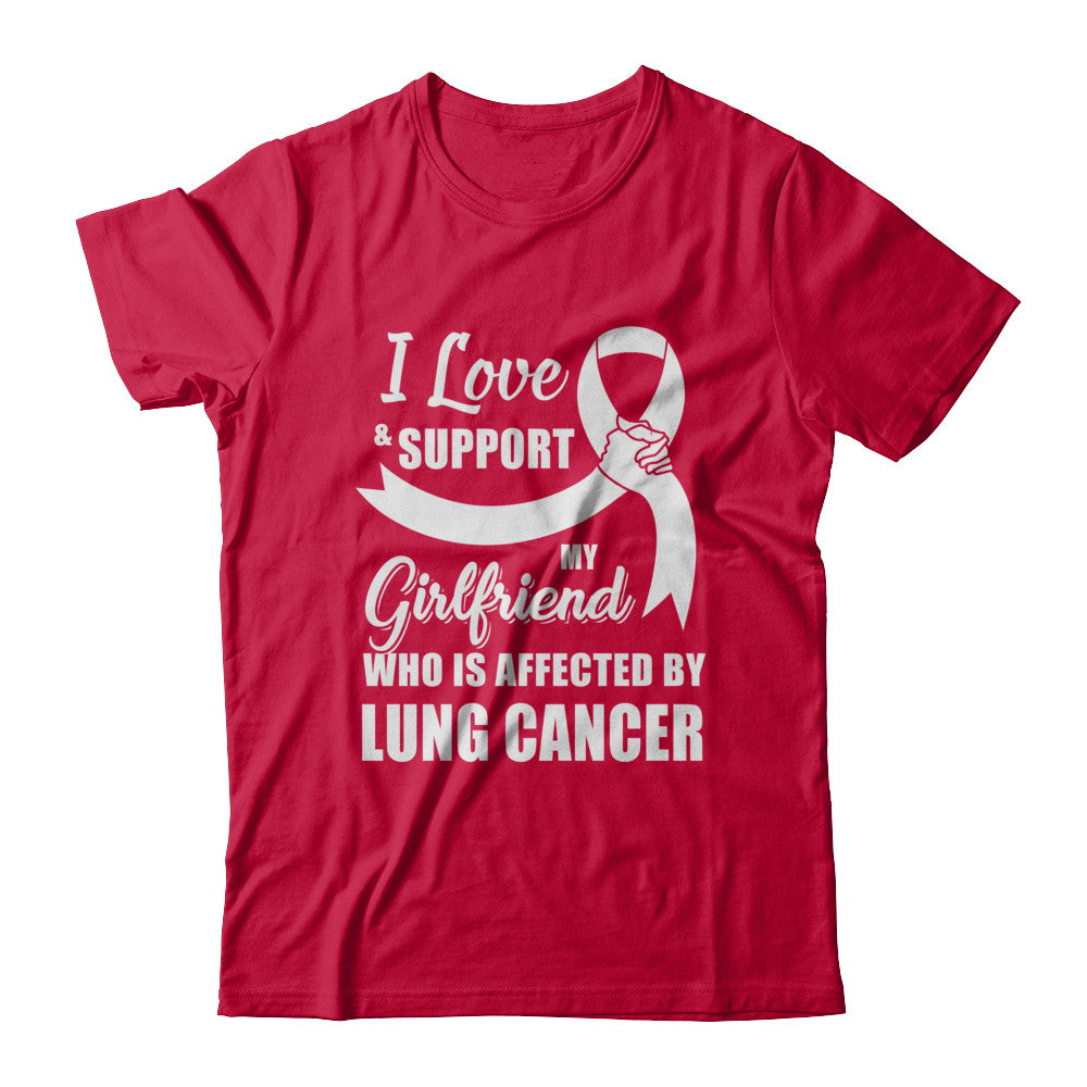 Lung Cancer Awareness Support White Girlfriend Boyfriend T-Shirt & Hoodie | Teecentury.com