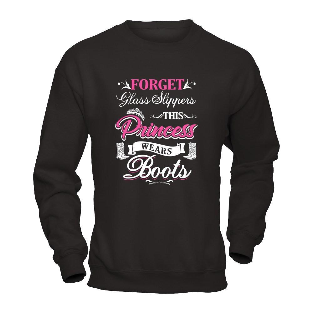 Forget Glass Slippers This Princess Wears Boots T-Shirt & Tank Top | Teecentury.com