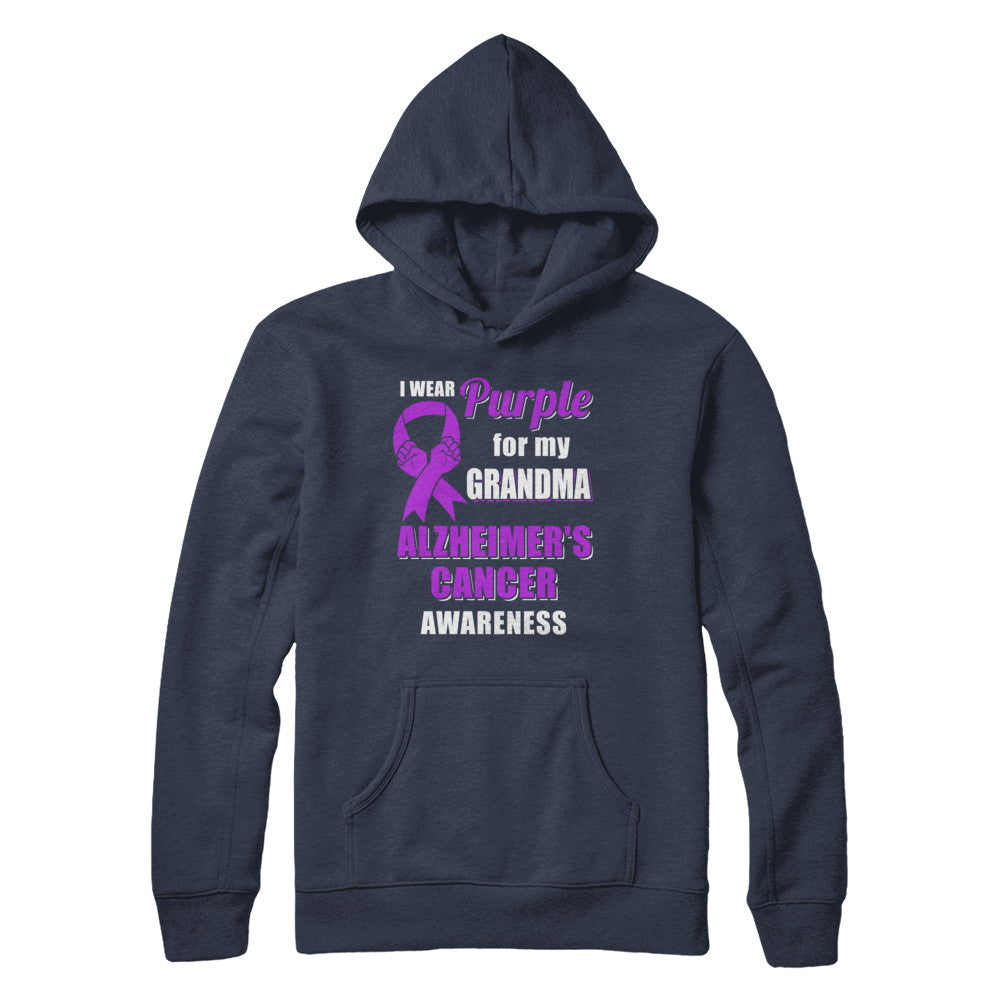 I Wear Purple For My Grandma Alzheimer's Awareness T-Shirt & Hoodie | Teecentury.com