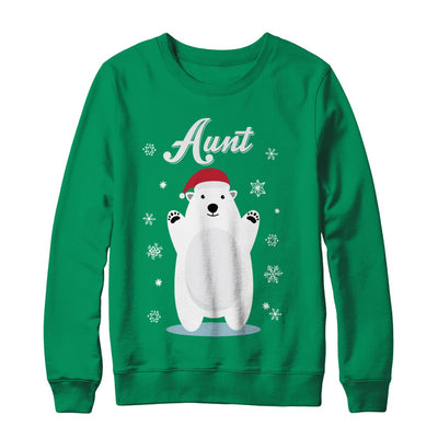Aunt Bear Christmas Santa Pajamas T-Shirt & Sweatshirt | Teecentury.com