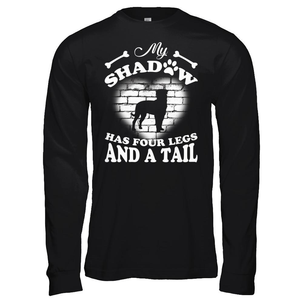 My Shadow Has Four Legs And A Tail Dog Lovers T-Shirt & Hoodie | Teecentury.com