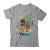 Summer Vacation Dabbing German Shepherd Surfing Surfboard Gift T-Shirt & Hoodie | Teecentury.com