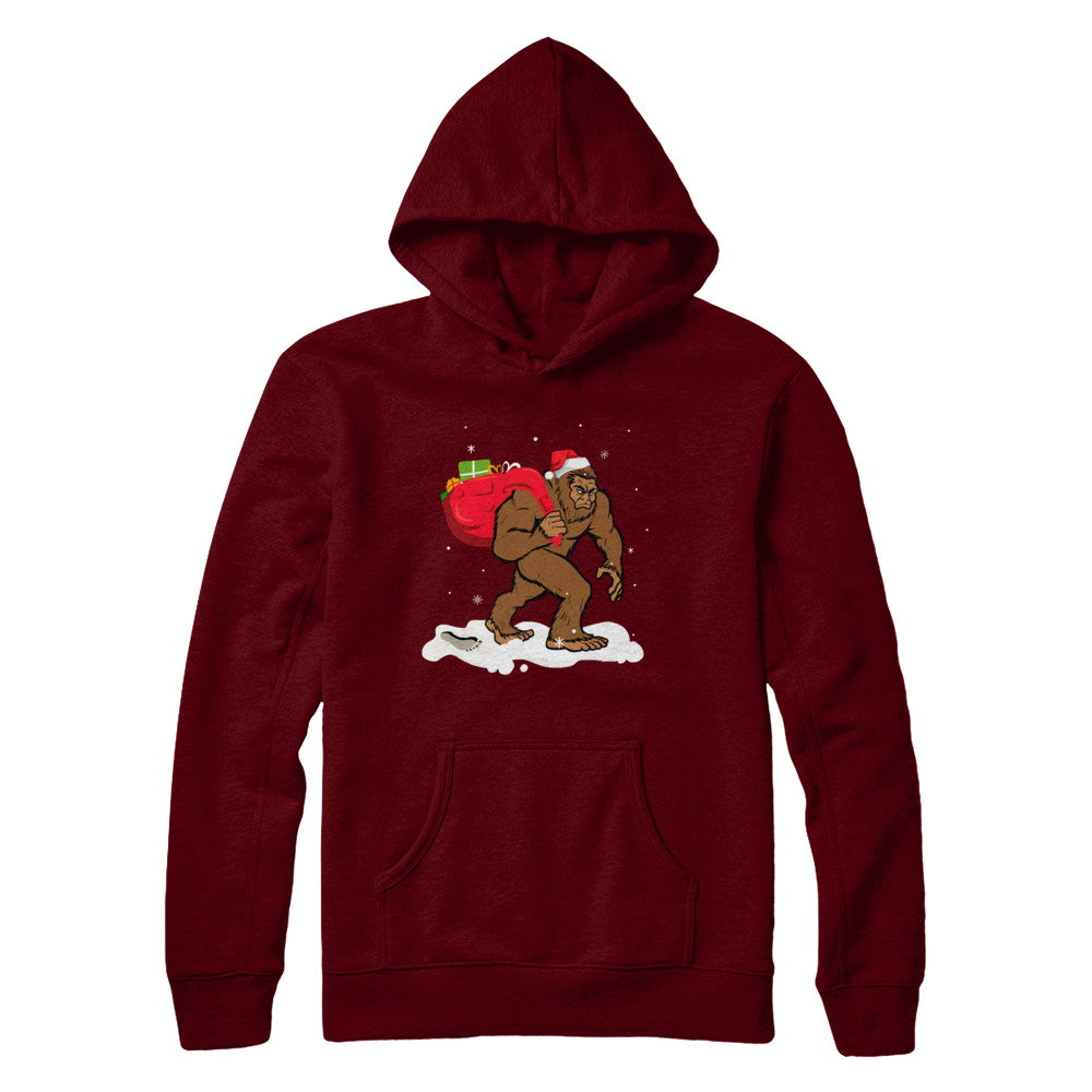 Bigfoot Santa Christmas Boys Men Sasquatch Xmas Gift T-Shirt & Sweatshirt | Teecentury.com
