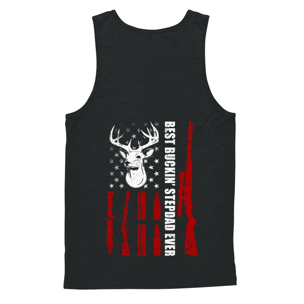 Best Buckin' Stepfather Ever Deer Hunting Stepdad Fathers Day T-Shirt & Hoodie | Teecentury.com