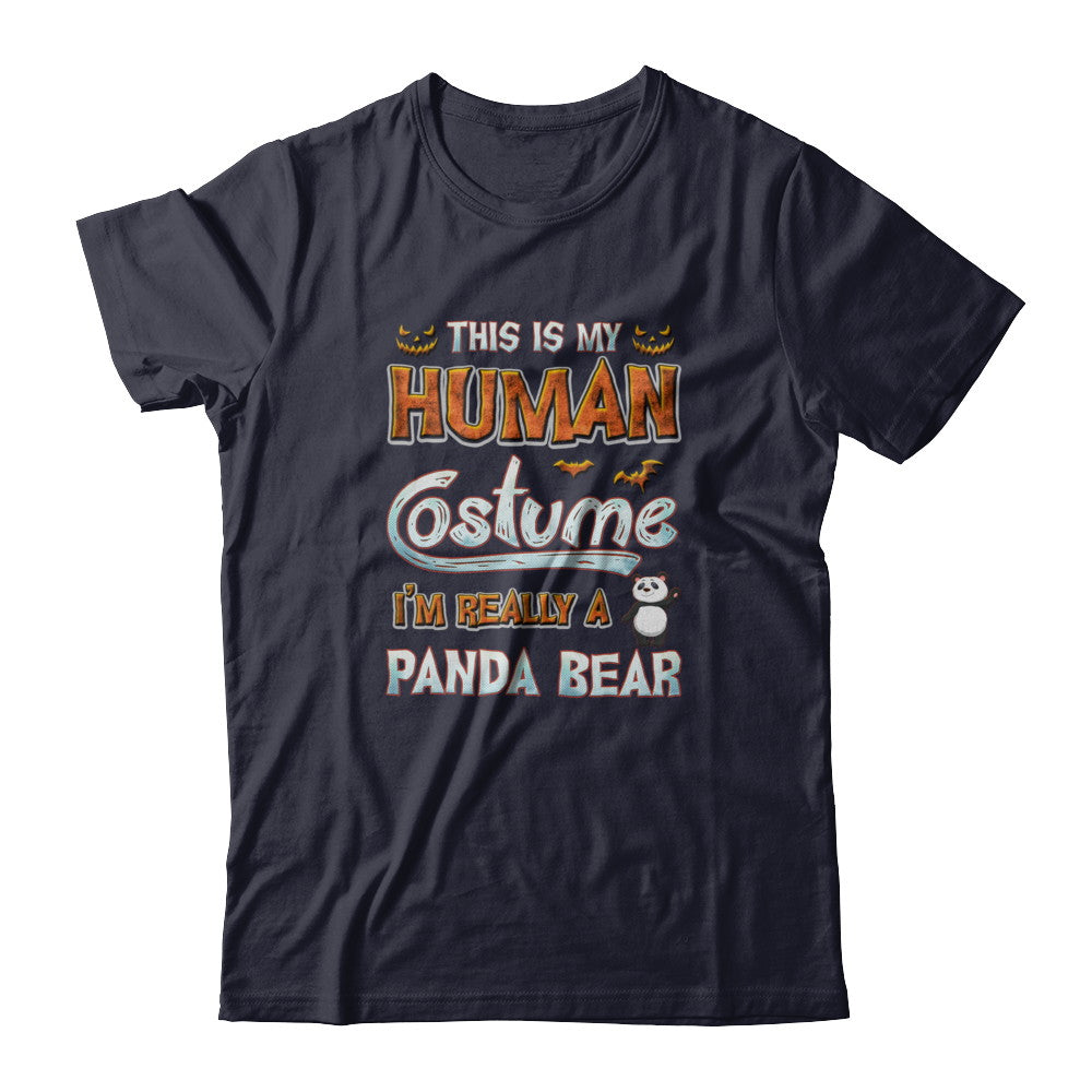 Panda Halloween My Human Costume I'm Really A Panda T-Shirt & Tank Top | Teecentury.com