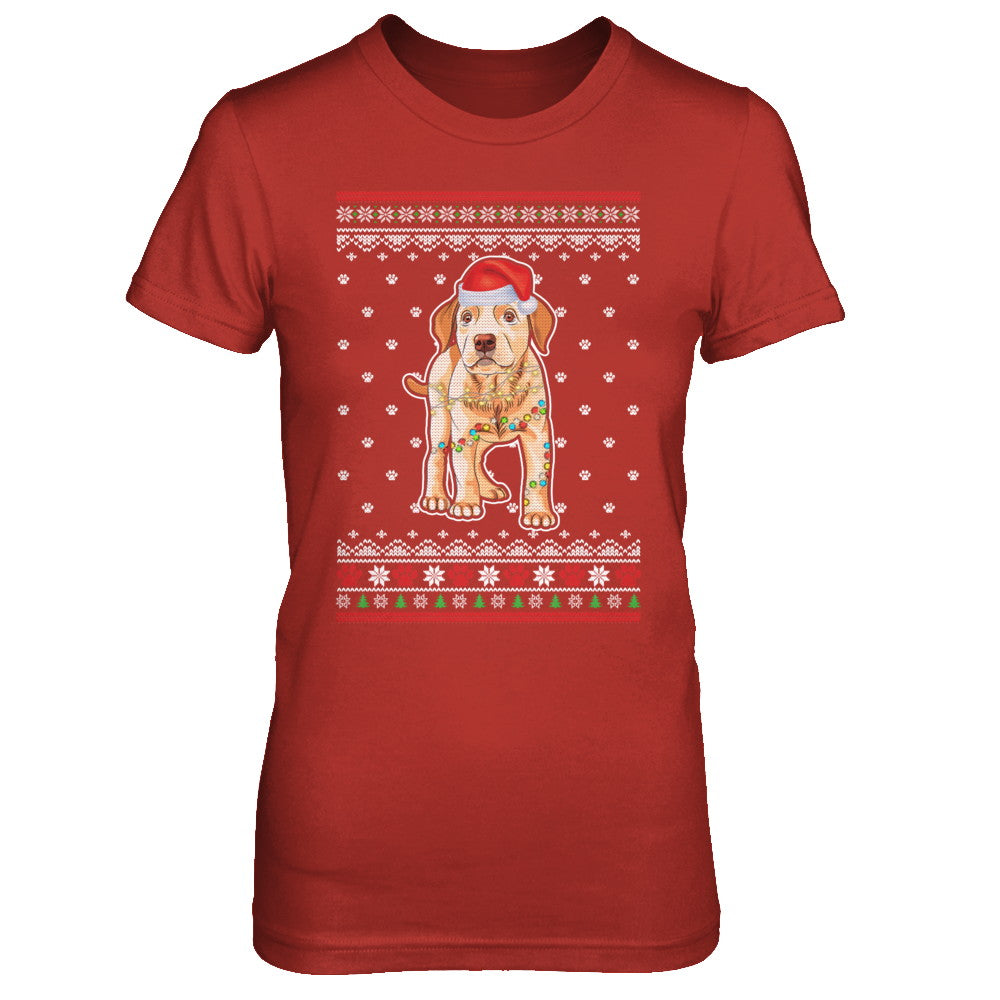 Labrador Christmas Ugly Sweater Lights Dog Xmas Gift T-Shirt & Sweatshirt | Teecentury.com