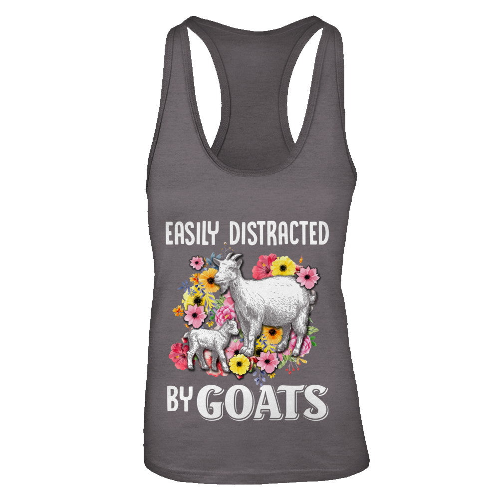 Easily Distracted By Goats T-Shirt & Tank Top | Teecentury.com