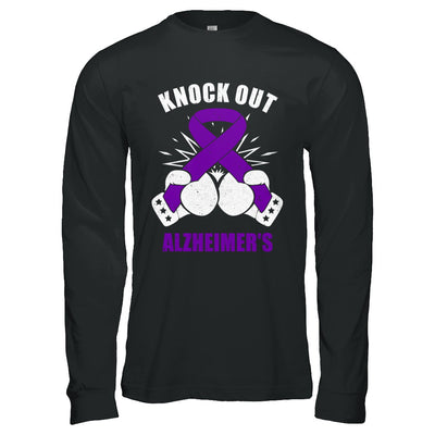 Boxing Knock Out Alzheimer's Awareness Support T-Shirt & Hoodie | Teecentury.com