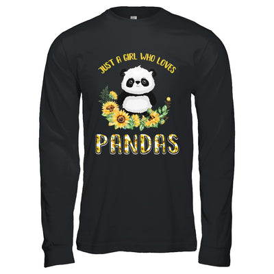 Just A Girl Who Loves Pandas And Sunflowers T-Shirt & Hoodie | Teecentury.com