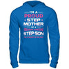 I'm A Proud Step Mother Of A Freaking Awesome Step Son T-Shirt & Hoodie | Teecentury.com