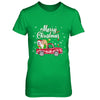 Bulldog Rides Red Truck Christmas Pajama T-Shirt & Sweatshirt | Teecentury.com