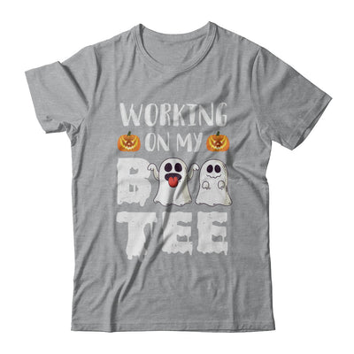 Working On My Boo Tee Funny Ghost Halloween T-Shirt & Hoodie | Teecentury.com