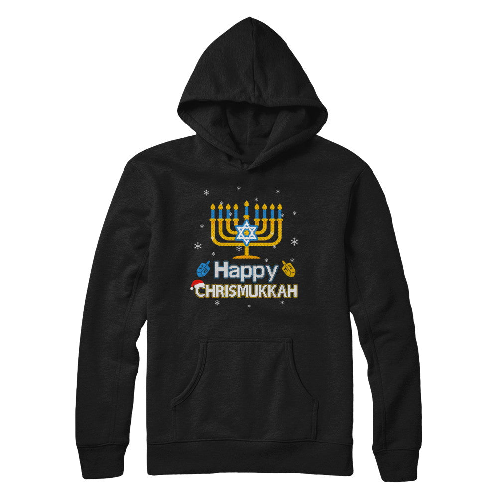Happy Chrismukkah Ugly Hanukkah Christmas Sweater T-Shirt & Sweatshirt | Teecentury.com