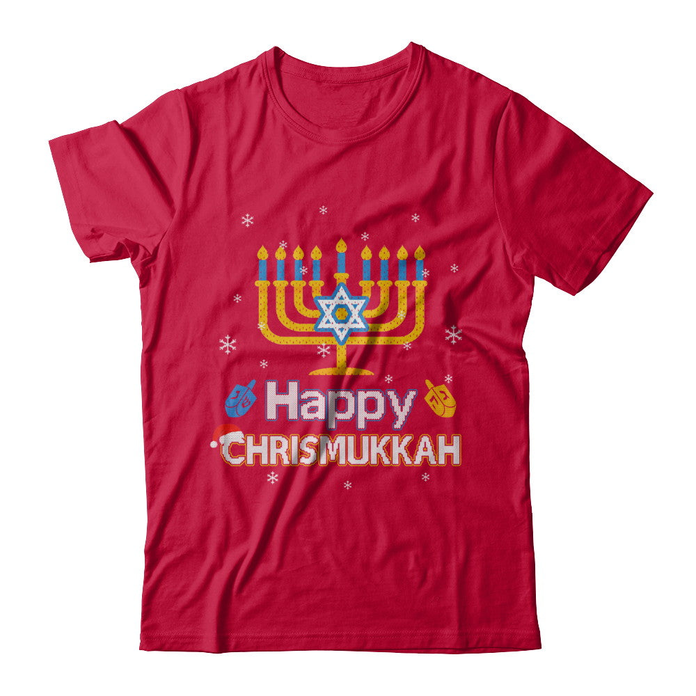 Happy Chrismukkah Ugly Hanukkah Christmas Sweater T-Shirt & Sweatshirt | Teecentury.com