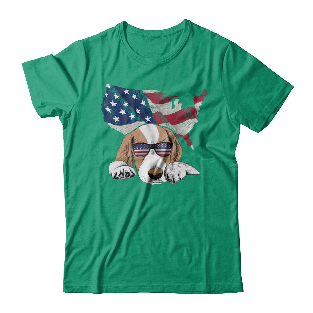 Funny Patriot Beagle Dog 4Th Of July American Flag T-Shirt & Hoodie | Teecentury.com
