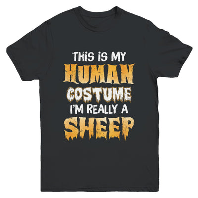 This Is My Human Costume Sheep Halloween Youth Youth Shirt | Teecentury.com