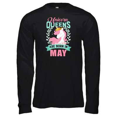 Unicorn Queens Are Born In May Birthday Gift T-Shirt & Tank Top | Teecentury.com