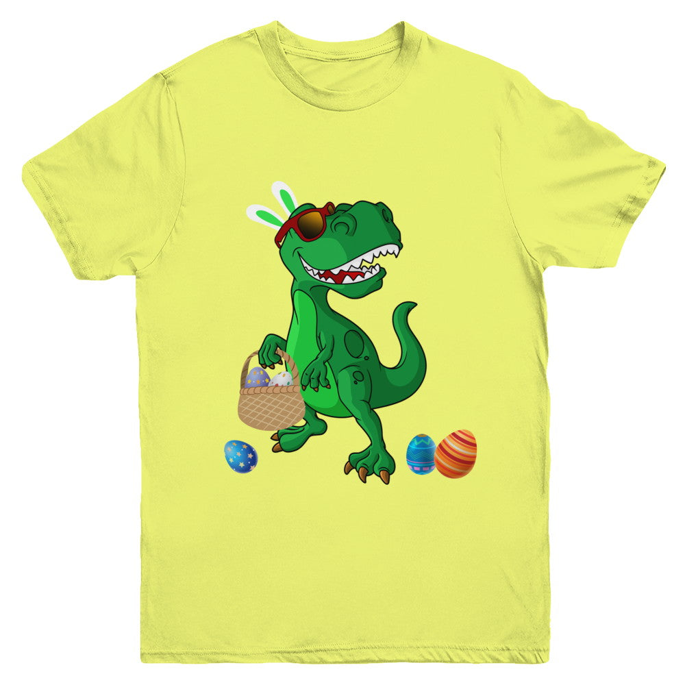 Funny Dabbing Cool Easter Bunny Dinosaur Youth Youth Shirt | Teecentury.com
