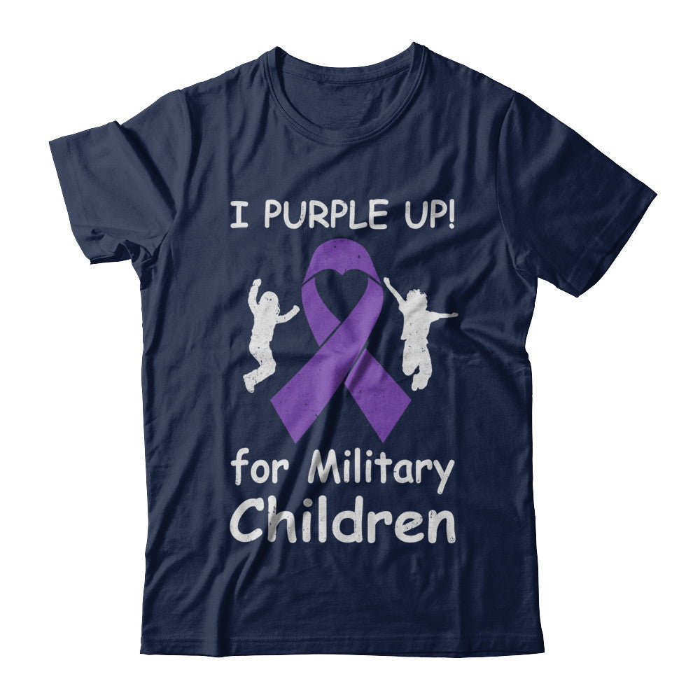 I Purple Up For Month Of The Military Child T-Shirt & Hoodie | Teecentury.com