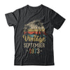 Retro Classic Vintage September 1973 49th Birthday Gift T-Shirt & Hoodie | Teecentury.com