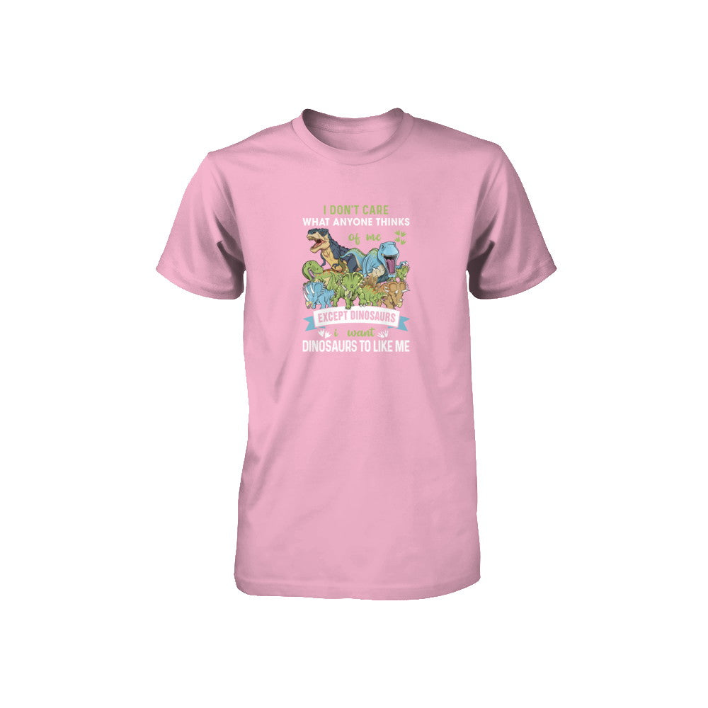 I Don't Care Except Dinosaurs Want Dinosaurs To Like Me Youth Youth Shirt | Teecentury.com