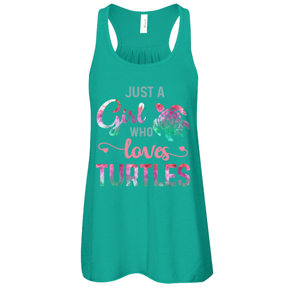 Just A Girl Who Loves Turtles Turtle Lover T-Shirt & Tank Top | Teecentury.com