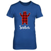 Red Sister Bear Buffalo Plaid Family Christmas Pajamas T-Shirt & Sweatshirt | Teecentury.com