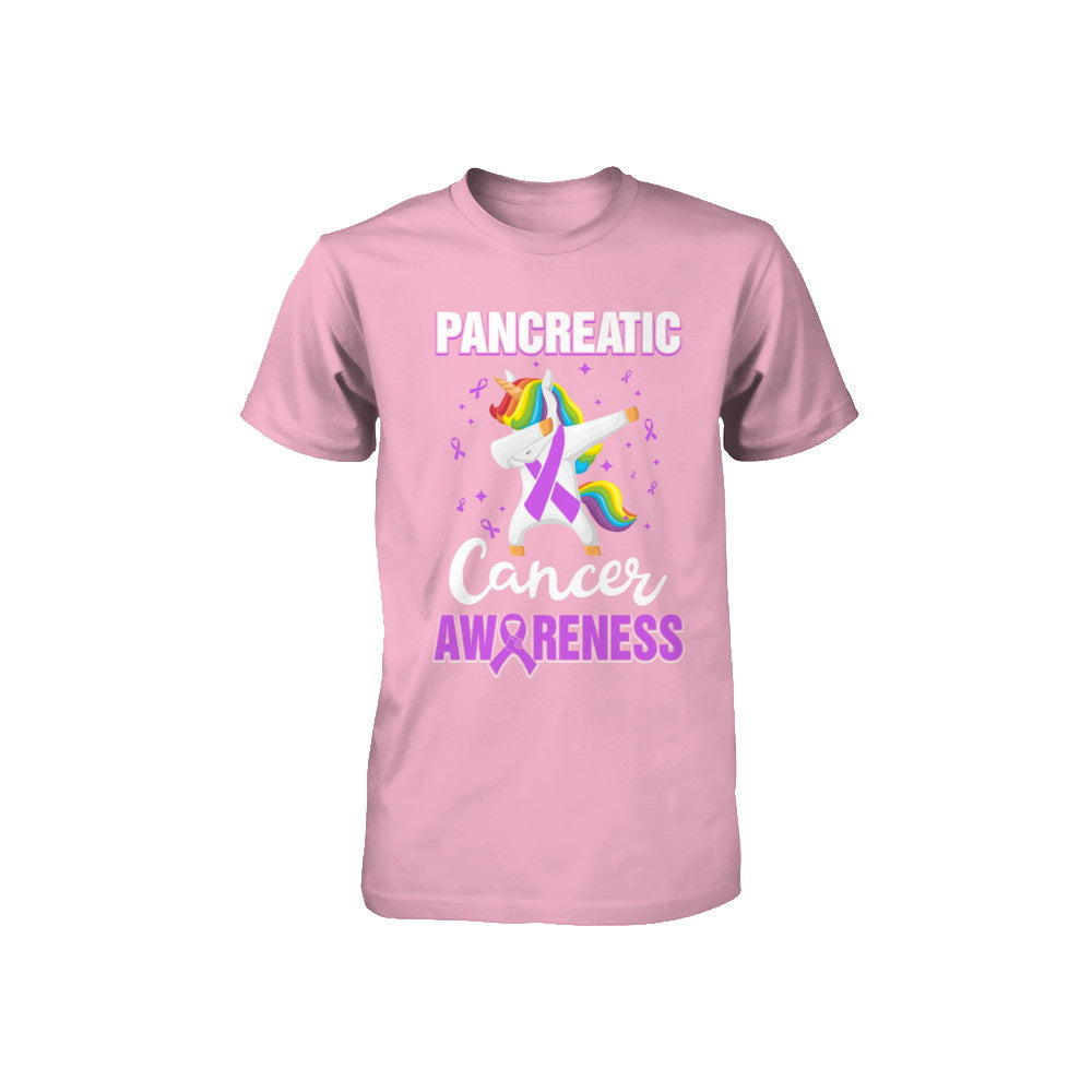 Inspirational Pancreatic Cancer Awareness Unicorn Support Youth Youth Shirt | Teecentury.com