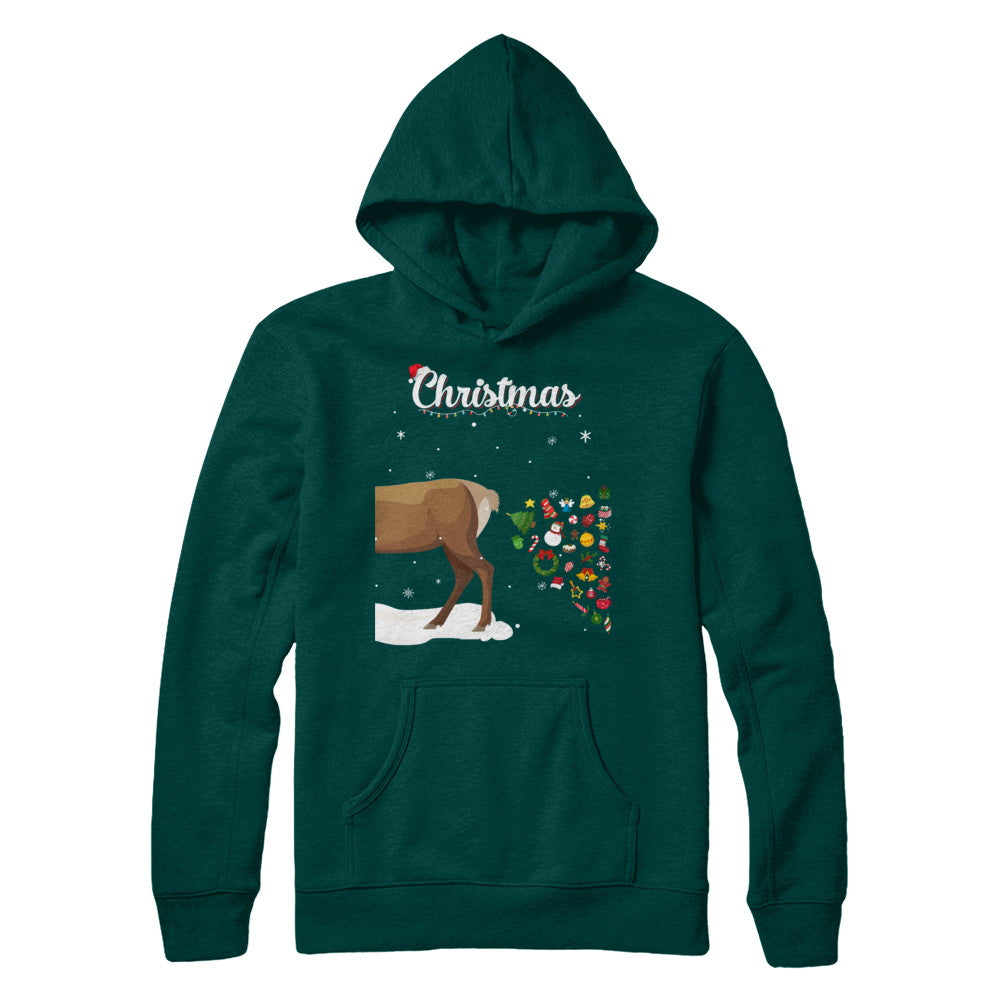 Couples Sick Reindeer Funny Ugly Christmas Sweater T-Shirt & Sweatshirt | Teecentury.com