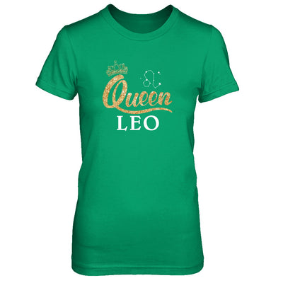 Queen Leo Zodiac July August Birthday Gift T-Shirt & Tank Top | Teecentury.com
