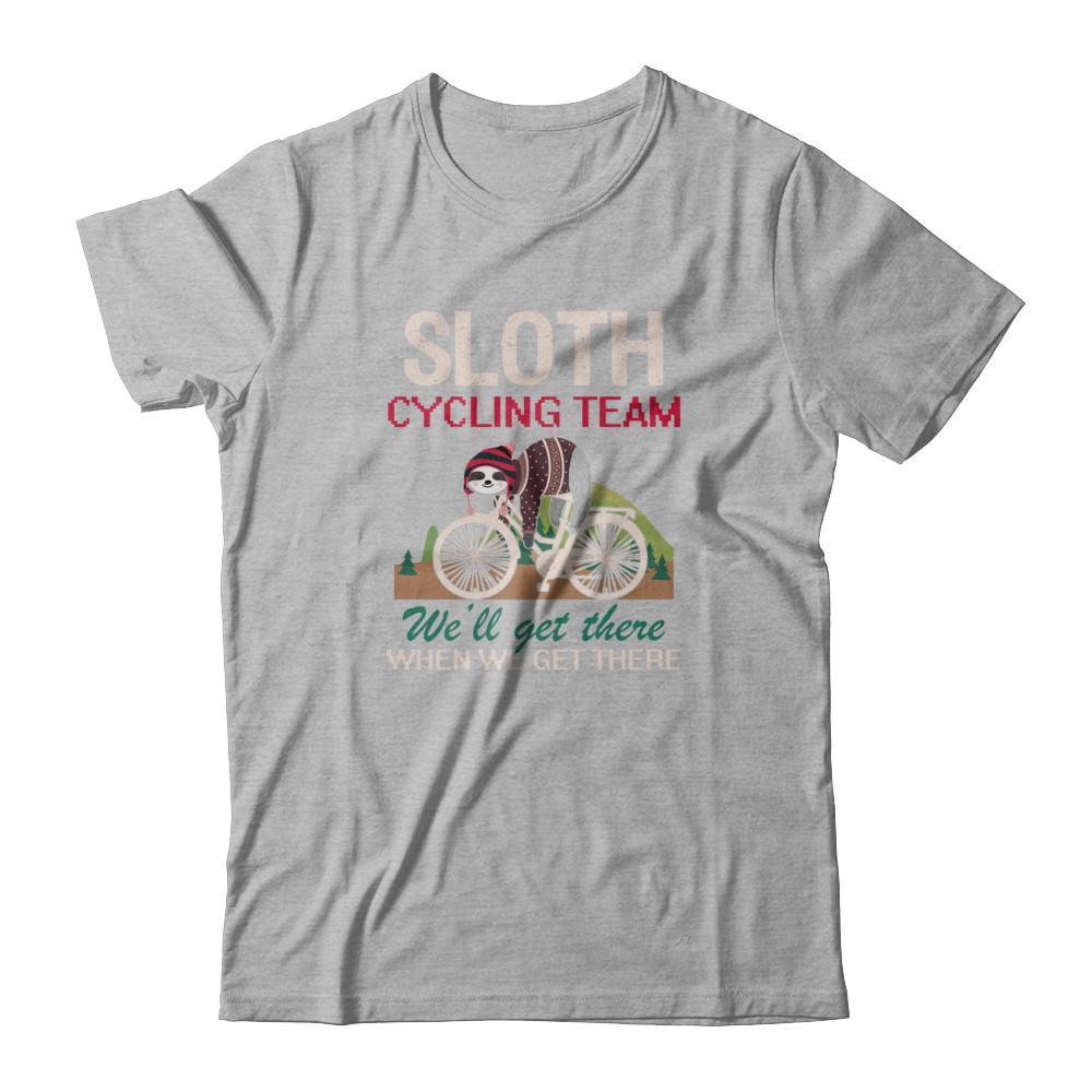 Sloth Cycling Team Lazy Sloth Sleeping On Bicycle T-Shirt & Tank Top | Teecentury.com
