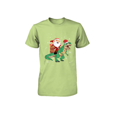 Christmas Santa Kids Dinosaur T-Rex For Boys Kids Youth Youth Shirt | Teecentury.com