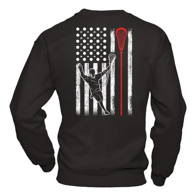Lacrosse American Flag T-Shirt & Hoodie | Teecentury.com