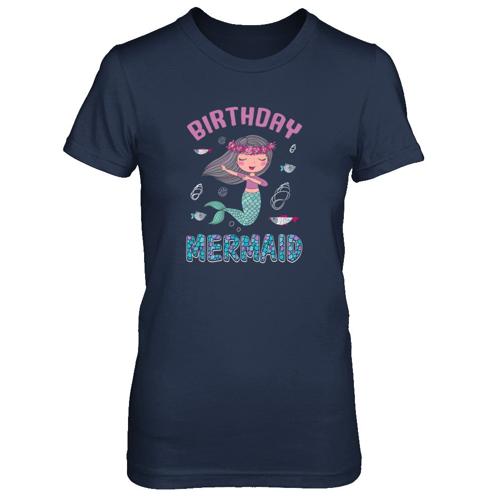 Birthday Mermaid Party Dabbing T-Shirt & Tank Top | Teecentury.com