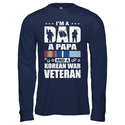 Dad A Papa And A Korean War Veteran Fathers Day T-Shirt & Hoodie | Teecentury.com