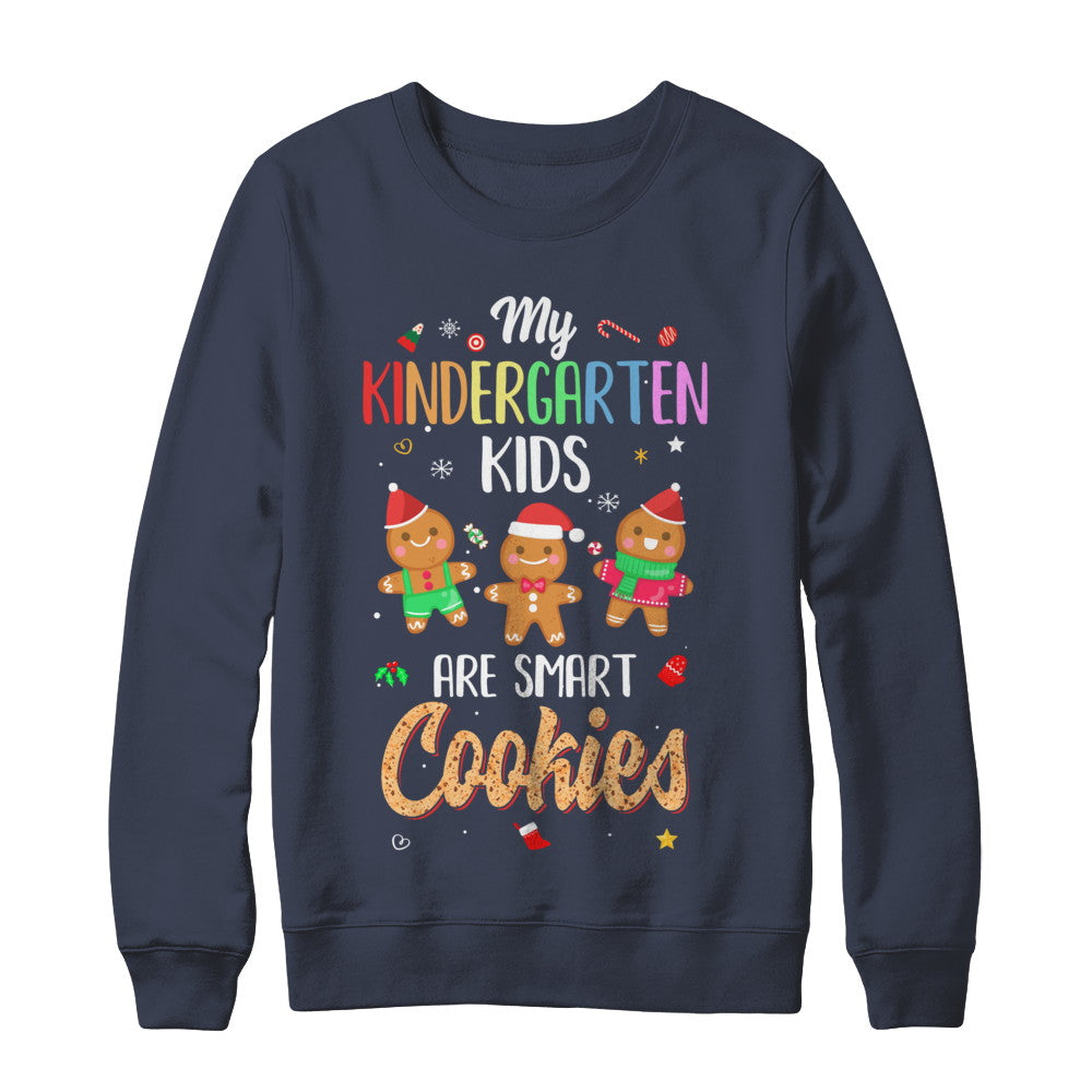 Teacher My Kindergarten Kids Are Smart Cookies Christmas T-Shirt & Sweatshirt | Teecentury.com