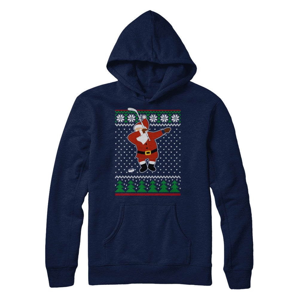 Dabbing Santa Hockey Ugly Sweater Christmas Shirt Sweatshirt Teecentury